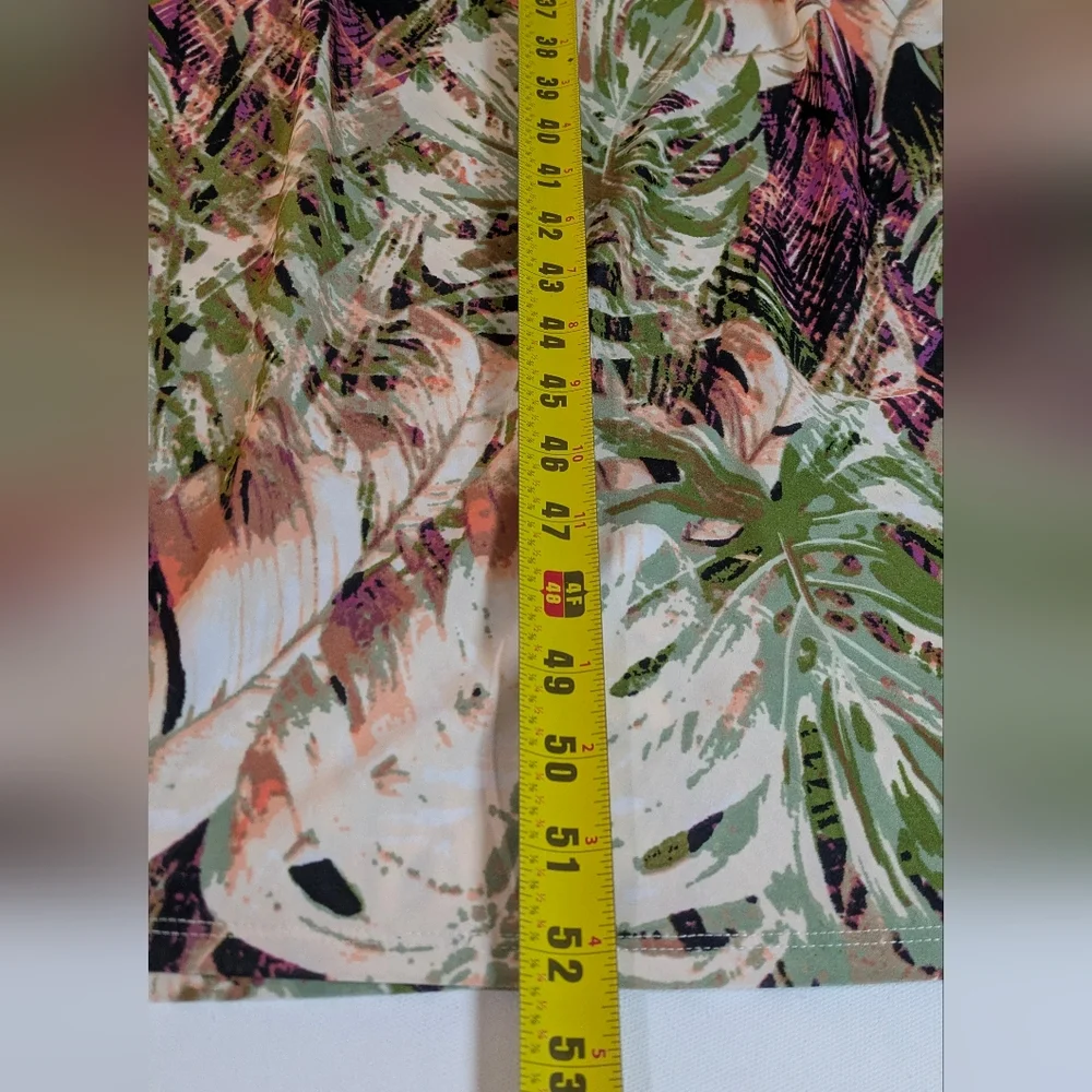 Chelsea Taylor Sleeveless Maxi Dress size S Keyhole Neck Soft Stretchy Tropical - Picture 9 of 10